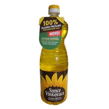 Cold pressed unrefined sunflower oil