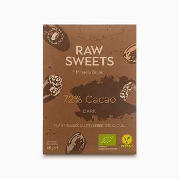 Sirova kakao ploča 72% kakao Raw sweets by Mihaela